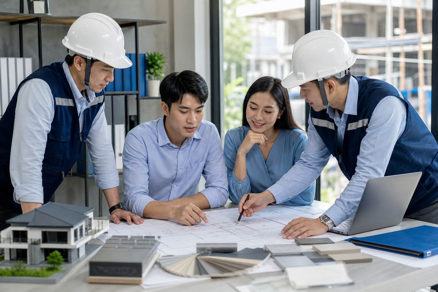 Đội ngũ H77CONS tư vấn thiết kế và thi công
